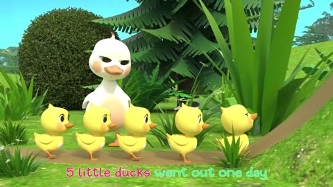 Five Little Ducklings Song | Newborn Baby Songs & Nursery Rhymes