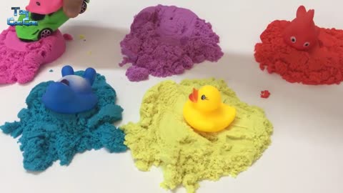 Children Learn English Colors With Dynamic Sand So Fun