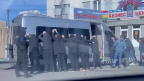 A group of Ukrainian "volunteers"