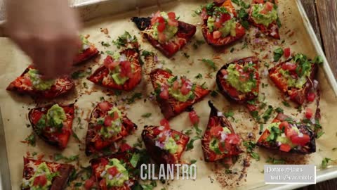 How to make sweet potato skins with guacamole