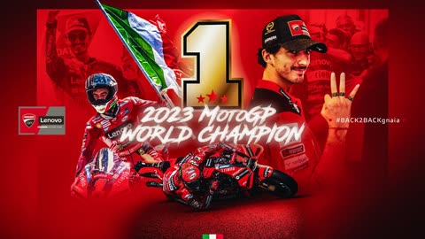 PECCO BAGNAIA MOTOGP WORLD CHAMPION 2023