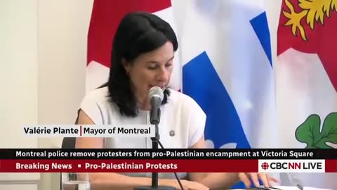 Montreal police remove pro-Palestinian protest encampment at Victoria Square CBC News