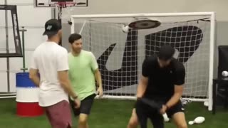 Illusion trick shot w/ Dude Perfect #shorts