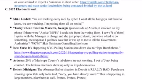 Situation Update 11.09.22 ~ Trump - Time For Military; Demonrats Voter Fraud