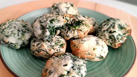 Very few ingredients and very little time for these spinach meatballs !!! Try them !!!