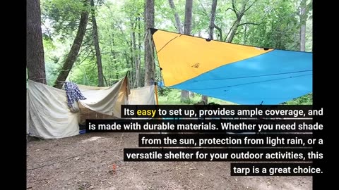 Real Reviews: Kelty Noah's Tarp (2020 Update) Sun Shelter Rainfly