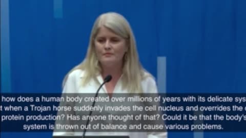 Norwegian politician gives powerful and emotional speech