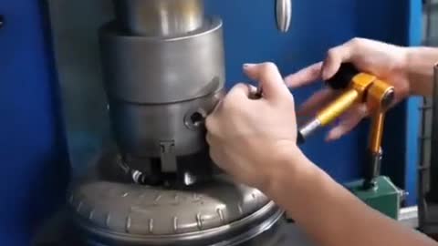 Machine for repairing cars during machining and welding