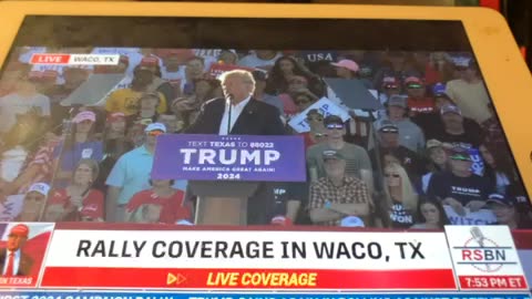 President Trumps speech to packed Waco Texas crowd