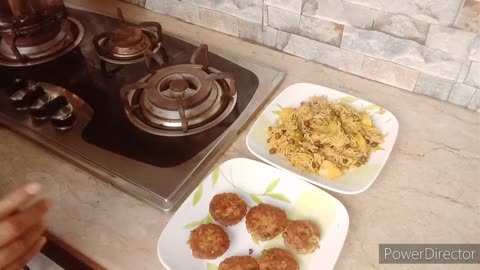 Kalae chana ki Pulao with Kabab