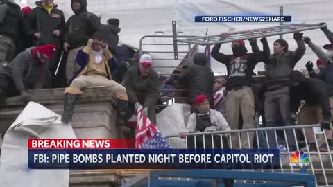 FBI Pipe Bombs Found In DC Planted Night Before Capitol Riot NBC Nightly News