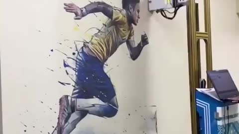 Wall painting robot