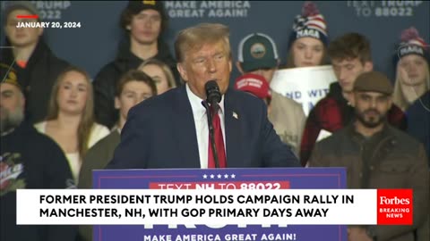 BREAKING NEWS: Trump Takes Square Aim At Nikki Haley During New Hampshire Campaign Rally | Full.