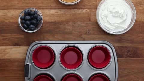 PEANUT BUTTER BLUEBERRY FROZEN YOGURT BITES