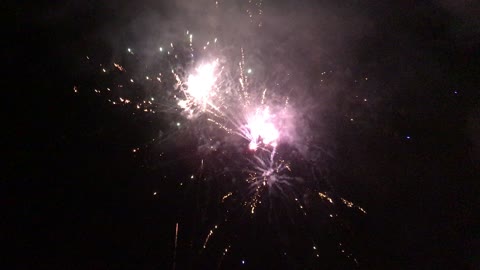 FIREWORKS DISPLAY IN NIGHT SKY