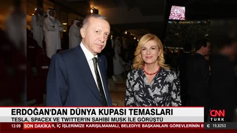 Cumhurbaşkanı Erdoğan, Tesla, SpaceX ve Twitter'ın sahibi Elon Musk ile görüştü