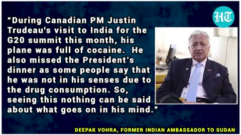 'Trudeau Was High as a kite, Plane Was loaded with Cocaine'