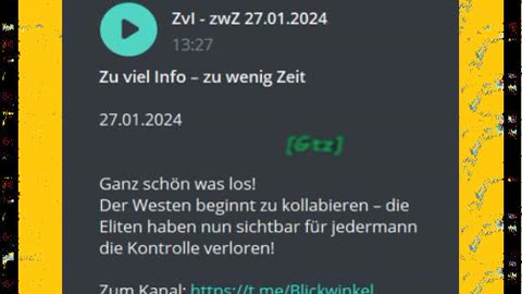 Zu viel Info – zu wenig Zeit 27.o1.2024