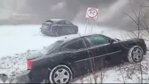 50+ Car Pileup Gets Out of Control