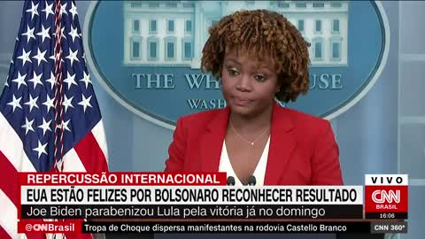 Estados Unidos estão felizes por Bolsonaro reconhecer resultado | CNN 360°