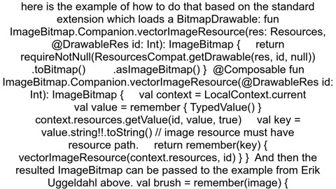 Android Compose How to tilerepeat a bitmapvector