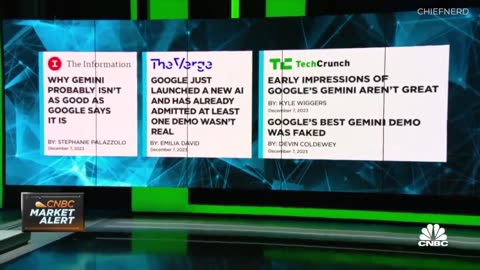 GOOGLE’S STOCK FALLS FOLLOWING REPORTS THAT SOME PARTS OF THEIR GEMINI AI WERE FAKED