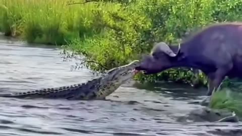 crocodile buffalo wild