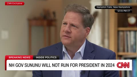 GOP Gov. Sununu says he will not run for president in 2024