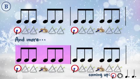 Snow Waltz (Band instruments) (learning rhythms