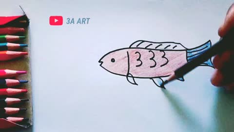 Drawing Channa Fish from number 333 - Drawing Fish