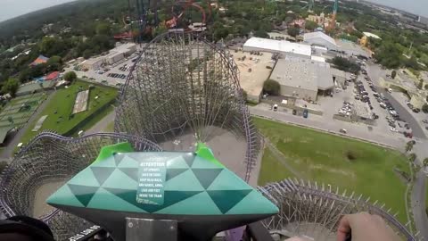 Iron Gwazi front row on ride 4K POV @30fps Busch Gardens Tampa