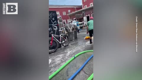 LOVE THY NEIGHBOR: Volunteers Help Clean Up Vermont Store After Flood