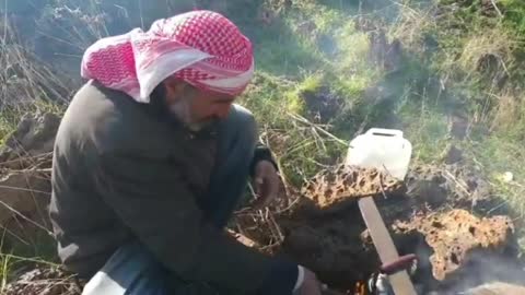 Tea on The firewood