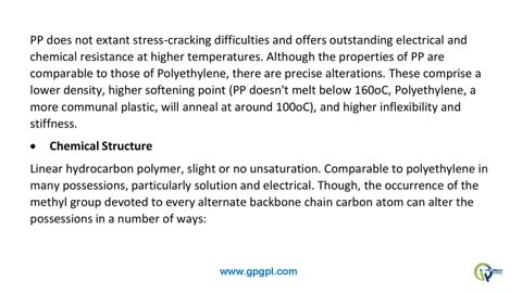 What are the Properties and Chemical Structure of PP Granules?