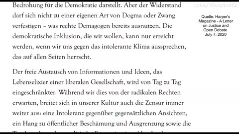 Wie steht es um die Meinungsfreiheit und den freien Austausch von Informationen und Ideen