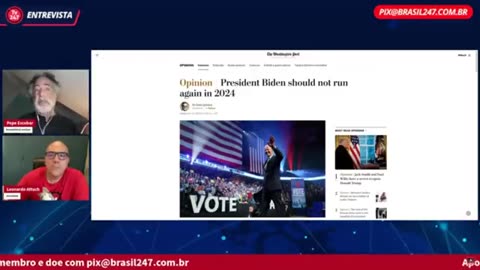 🚨BOMBA NA ESQUERDA : Pepe Escobar DESMACARA Lula e a Militância de Esquerda AO VIVAÇO no Brasil 247.