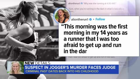 Suspect in jogger’s murder faces judge