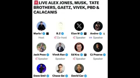 Elon Musk, Alex Jones, The Tate Brothers and Others On X [Full Conversation]