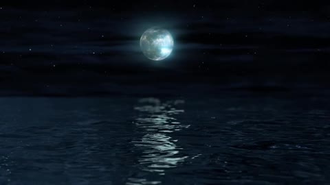 Moonlit ocean, Music for Stress Relief, meditation, sleeping, studying