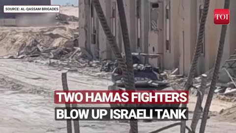 Hamas Fighters Run To Israeli Tank, Plant Explosives & Then This Happened - Daring Attack On Cam