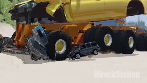 Giant Machines crushes cars beamng