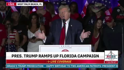 Trump Tells Birthday Crowd ‘We Don’t Need Your Vote!