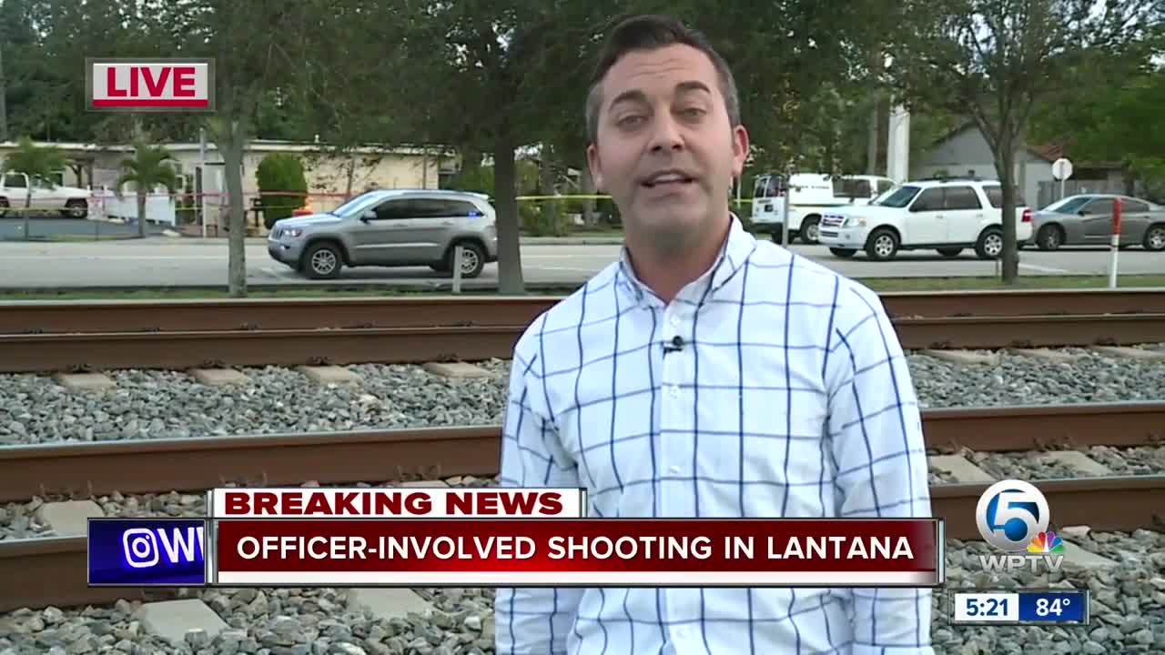 Police on scene of officer-involved shooting in Lantana