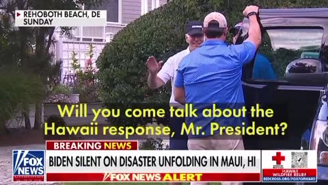 Biden was asked about the deadly fires in Hawaii