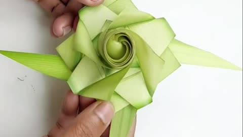 Very unique crafts and fun time with coconut leaves #craft #shorts #reels #coconut #leafcraft