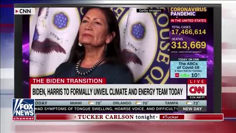 Tucker Carlson does a deep dive into Biden's pick for Secretary of Interior Deb Haaland