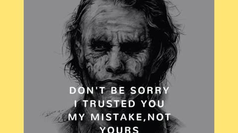 Joker attitude motivational quotes..... @world motivational quotes @