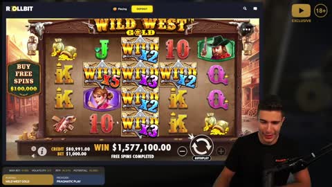 MASSIVE WIN ON WILD WEST GOLD