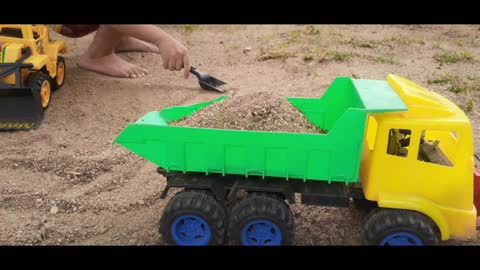 play sand transport truck