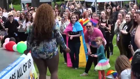 Pride and Drag event at Idaho park.